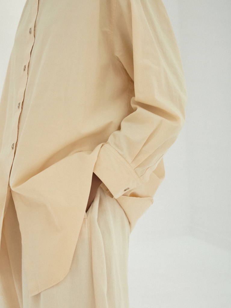 Cordera Monica The Pale Gray Cotton Shirt Og Oversized Button Down Ss 2020 Rare — image 6 of 8